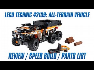 LEGO 42139: All-Terrain Vehicle: In-depth Review, Speed Build & Parts List