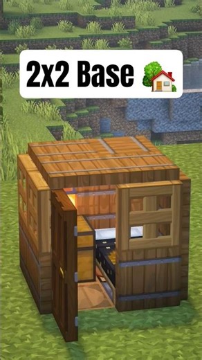 Minecraft Starter House Build Tutorial 🏠| Easy Survival Base Idea | #Minecraft