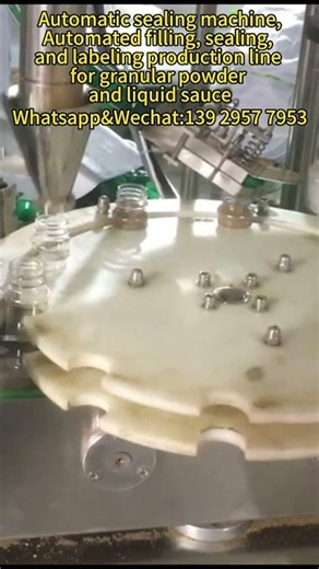 automatic powder filling capping machine for plastic bottle