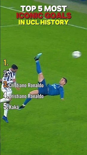 THESE ARE THE MOST ICONIC GOALS IN CHAMPIONS LEAGUE HISTORY