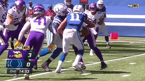 Eric Wilson picks off Rivers' pass intended for Mo Alie-Cox