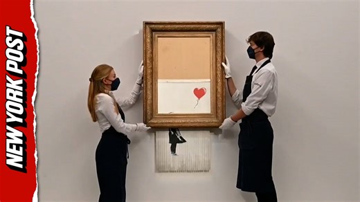 Banksy's self-shredding painting returns to auction block