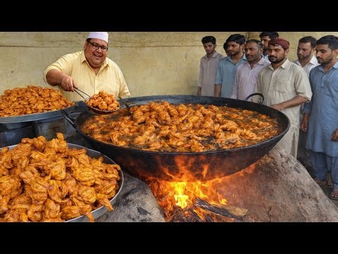 MASSIVE PESHAWARI STREET FOOD CHICKEN PAKORA RECIPE | 400KG FISH & CHICKEN PAKORA SOLD DAILY