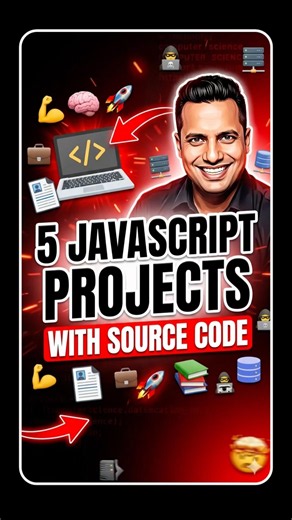5 JavaScript Project Ideas Every CSE Student Should Build in 2026. #shorts