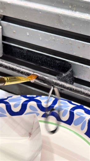 Applying Finish on Air Carbon Mesh