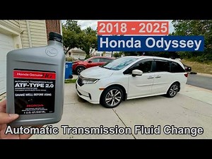 DIY 2018 2019 2020 2021 2022 2023 2024 2025 Honda Odyssey Automatic Transmission Fluid Change