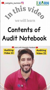 Auditing for BCom | Contents of Audit Notebook | Learn Auditing with Himanshu Nandwani