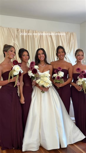 The Viral Bridesmaids Trend and Red Dresses