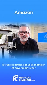 🤑 5 trucs et astuces pour économiser et payer moins cher sur Amazon 🤑 Comment magasiner et économiser de l'argent sur Amazon? Voilà une question que plusieurs se posent lorsqu'ils font du ''shopping'' sur le plus gros détaillant en ligne. Il existe quelques trucs pour épargner et payer moins cher pour nos achats sur Amazon. 👉 POUR LIRE LA CHRONIQUE: 1️⃣ Allez sur mon site web FRANCOISCHARRON.COM 2️⃣ Cliquez sur la petite loupe en haut à droite de l'écran 3️⃣ Entrez les mots TRUCS ASTUCES AMAZ