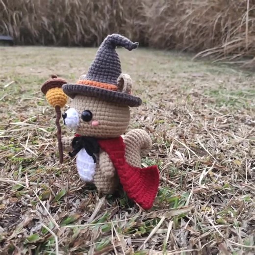 Magical Squirrel Crochet Pattern , Amigurumi Wizard Forest Animal Crochet PDF Ebook , Beginners Sorcerer Acorn Crochet Kids Toy Pattern - Etsy