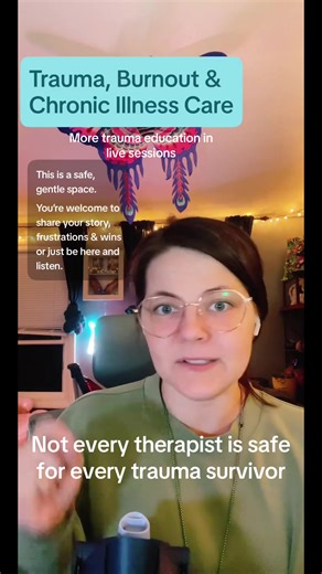 Therapists are human too. If a therapist hasn’t done their own healing work, trauma conversations can sometimes trigger unsafe responses. That’s why finding a trauma-informed therapist matters so much. A safe therapeutic relationship is part of the healing process. #TraumaTherapy #TraumaInformedCare #CPTSDRecovery #MentalHealthEducation