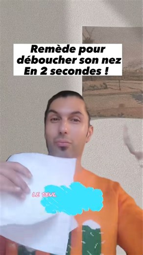 Esteban Skincare on Instagram: "“Astuce pour déboucher son nez IMMÉDIATEMENT 🤯” Nez bouché, respiration impossible, cerveau en mode brouillard ? 👉 Essaie cette astuce simple que beaucoup utilisent pour soulager rapidement le nez bouché. Ça ne remplace pas un traitement médical, mais pour un soulagement express, c’est souvent très efficace. 💬 Tu connaissais cette astuce ? Ou t’as une autre méthode qui marche chez toi ? Dis-le-moi en commentaire 👇 #nezbouche #astucesante #respiration #rhume #b