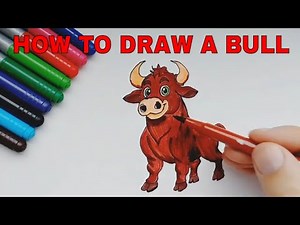 How to Draw a Mighty Bull: Step-by-Step for Kids!