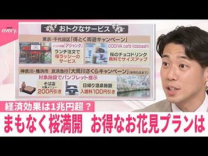 【なるほどッ！】まもなく桜満開 お得なお花見プランは 経済効果は1兆円超？