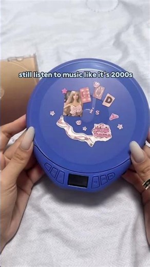 Listen via Headphones or Built-in Speaker on This Black Discman 📀