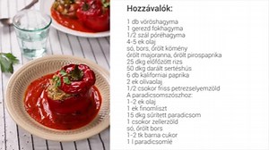 Töltött paprika, ahogy Gáspár Bea készíti