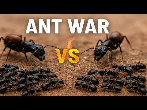 Epic Ant Colony Fight 🐜🔥 | Indian Black Carpenter Ants War | Ant Keeping India #antkeeping 🤯