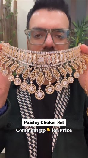 DILAN JEWELS | Aman Chhabra on Instagram: "Paisley choker set from @dilanjewels Metal: silver alloy AAA quality cz stones {necklace set, wedding necklace, bridal set, choker set, imitation jewellery, destination wedding}"