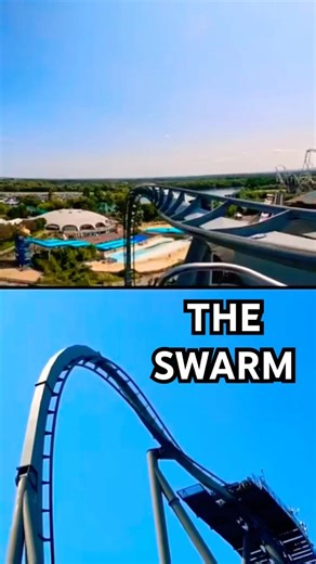 Have you been on the Awesome Wing Coaster The Swarm ❓✨🎢😃 #thorpepark #ride #themepark