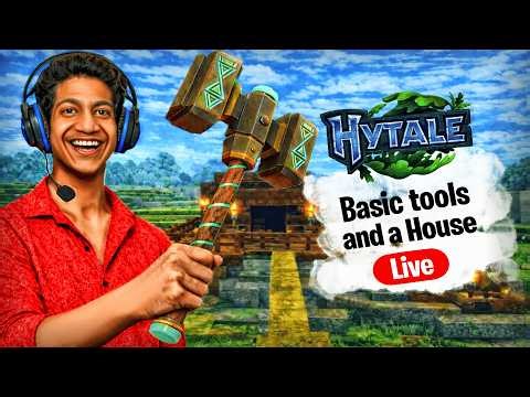 Starting From NOTHING in Hytale Day 2! Live Steam
