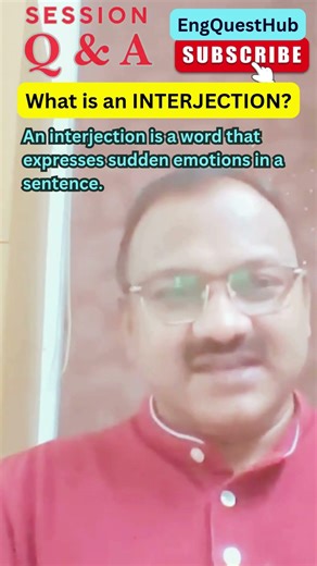 Interjections Explained in 30 Seconds! | #Interjection #EnglishMadeEasy #GrammarShorts
