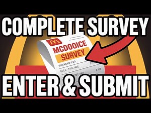 How to Complete the McDVoice Survey – Enter Receipt and Submit