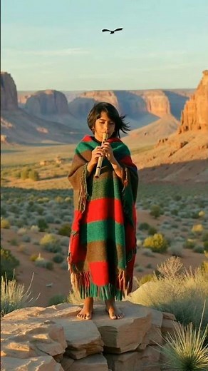 Nizhóní Yázhí | Beautiful Child | Navajo Flute Meditation #nativeamericanmusic #shorts