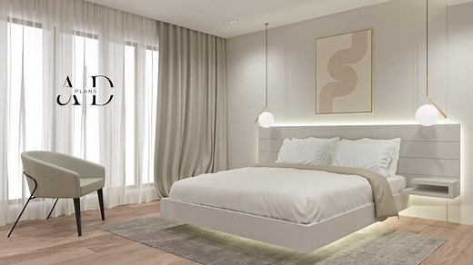 California King DIY Floating Bed Frame Plans With Nightstands & Headboard, PDF Woodworking Guide - Etsy