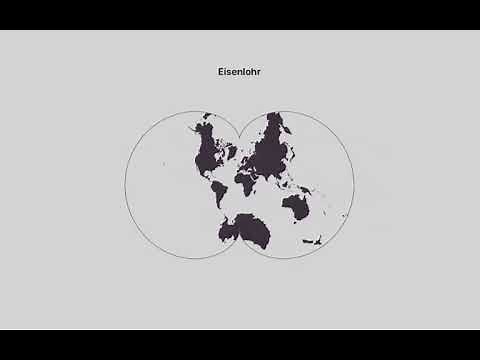 How different map projection distorts the globe