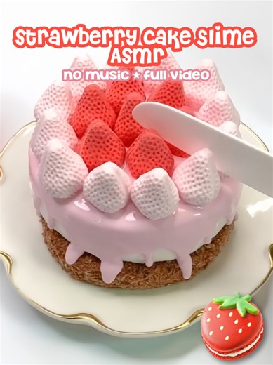 Enjoy Pink Cake Slime ASMR Experience