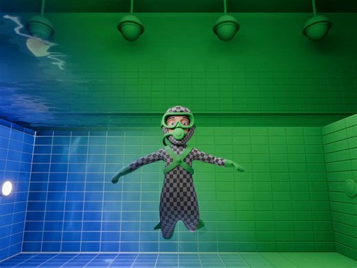 How the scene was built. My "Pool" animation