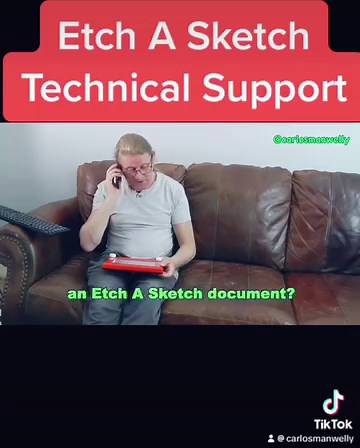131K views · 845 reactions | Etch A Sketch Technical Support… | Carlosmanwelly | Facebook