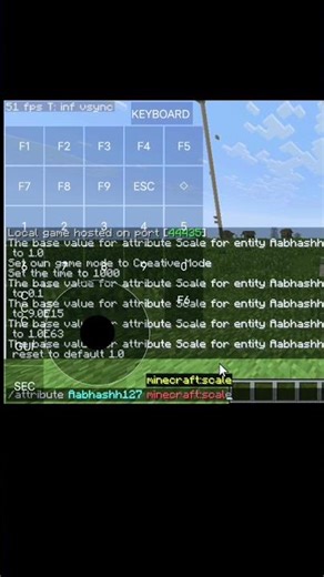 change your player size #minecraft