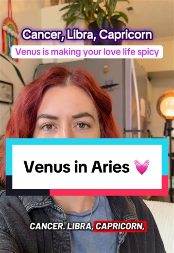 Cancer, libra, Capricorn. Venus in Aries is bringing more spice to your love life and it’s going to shake up your passions. Let’s talk about it. #astrologytiktok #zodiacsigns #lovelife #venus #horoscopes
