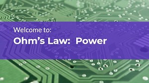 Ohm's Law: Power