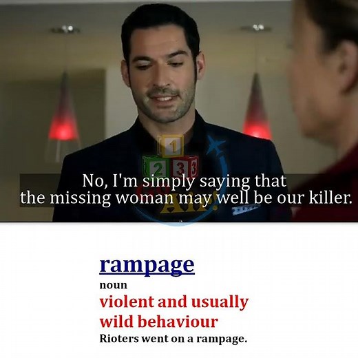 Rampage - Meaning, Pronunciation, Usage | Learn English with TV Shows - Wednesday