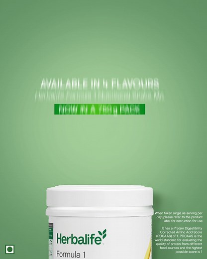 Nutritious meals made easy with Herbalife Formula 1 nutritional shake. Now in a bigger pack.​ *When taken single as serving per day, please refer to the product label for instruction for use.* | Herbalife
