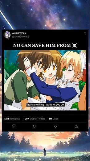 No One Can save him from ☠️ | Omamori Himari #anime #animemoments