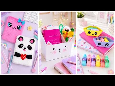 16 DIY - STOP Using BORING School Supplies! DIY CUTE Stationery ✨