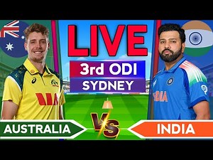 🔴 India vs Australia 3rd Odi | Ind vs Aus Live Score & Commentary | Aus vs Ind 3rd One day | Live