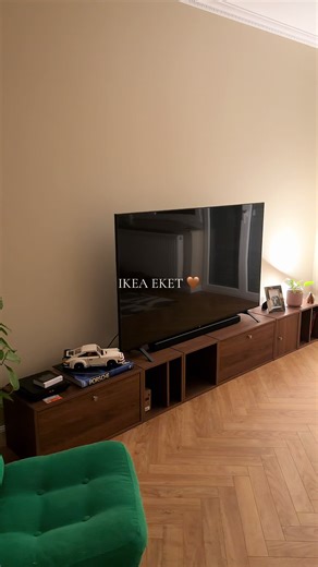 la meilleure astuce IKEA pour un meuble TV à petit prix 🤩 #homedecor #ikea #eket #astucedeco #fyp