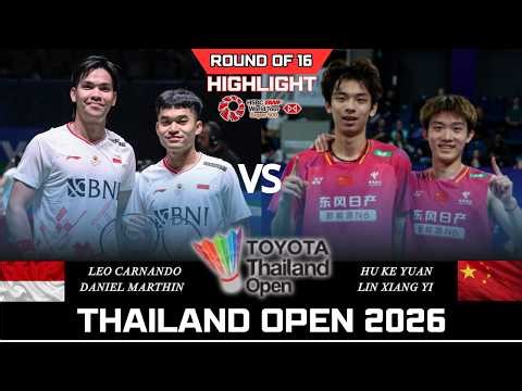LEO/DANIEL (INA) vs HU/LIN (CHN)[MD]R16 | Thailand Open 2026 Badminton