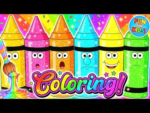 Crayon Coloring for Kids 🎨 | Learn Colors | Kids Coloring & Painting Fun