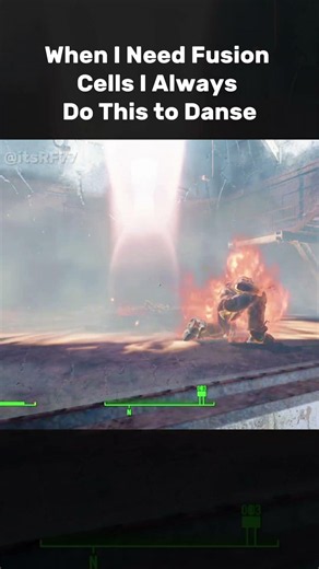 When I need a fusion cells but well where is your helmet ?? - Fallout 4. #shorts #fallout #fallout4