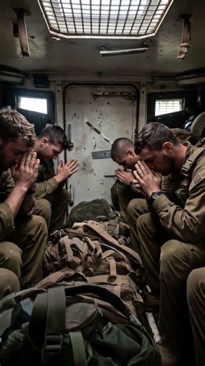 Before Moving Out… They Sit in Silence and Pray