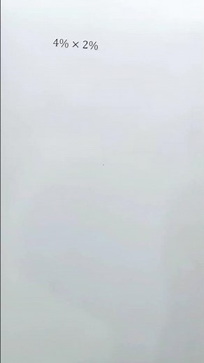 Solving 4% × 2% in Mathematics🖊️📚#maths #mathematics #knowledge #education