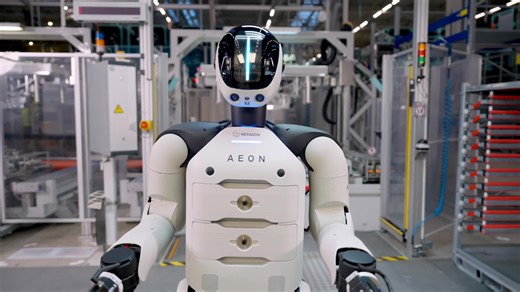 Humanoid robotics (AEON) at BMW Group Plant Leipzig - component manufacturing