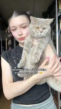 Kedilerimin doğum günü partisine hazırlanıyoruz🐈🫣 #meryemcan #grwm #cat