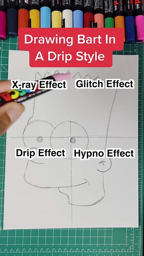 Drawing Bart Simpson in 4 Unique Art Styles