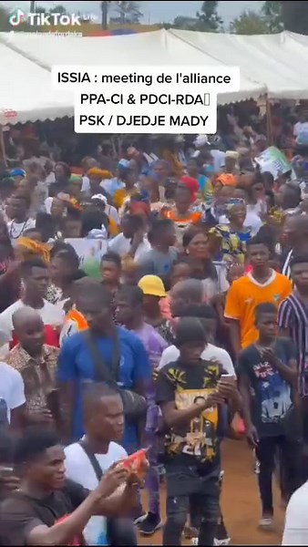 1.4K views · 34 reactions | ISSIA : meeting de l'alliance PPA-CI & PDCI-RDA PSK / DJEDJE MADY #Malan | Malan | Facebook